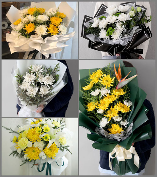 山东青岛莱西市院上镇前上泊村白事花束代送